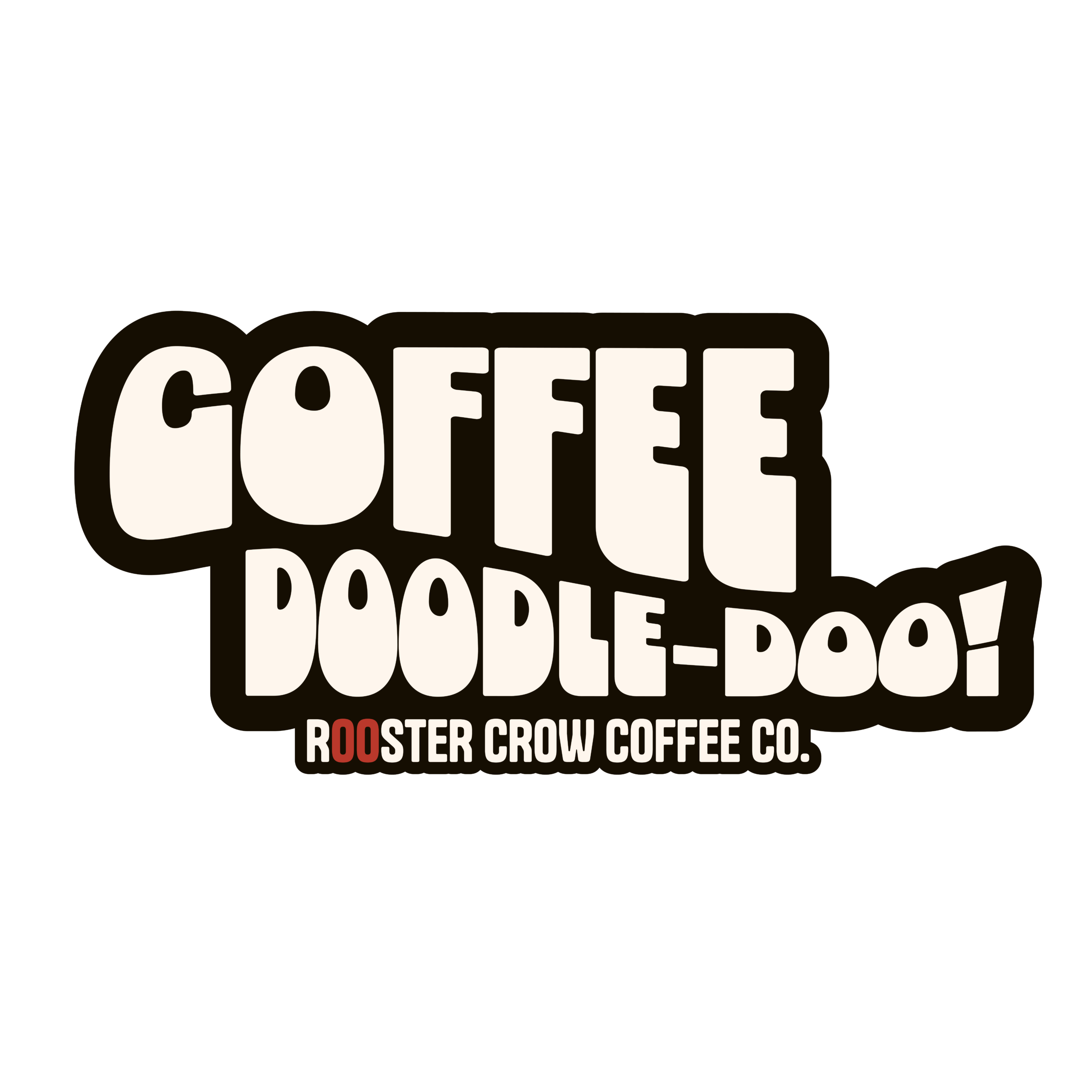 Rooster Crow Merch COFFEE DOODLE DOO