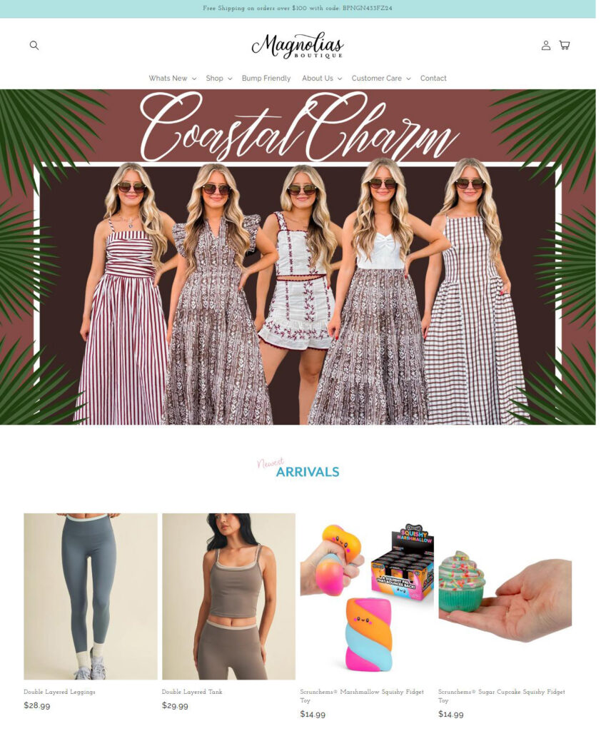 Magnolias PSJ HomePage Screenshot II